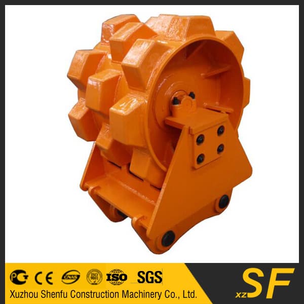 New compaction wheel for the excavator parts